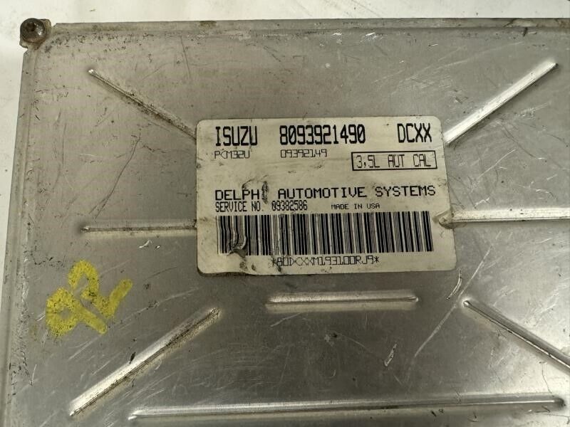 00 ISUZU TROOPER Engine Control Module Computer ECU ECM - 8093921490; 09392149