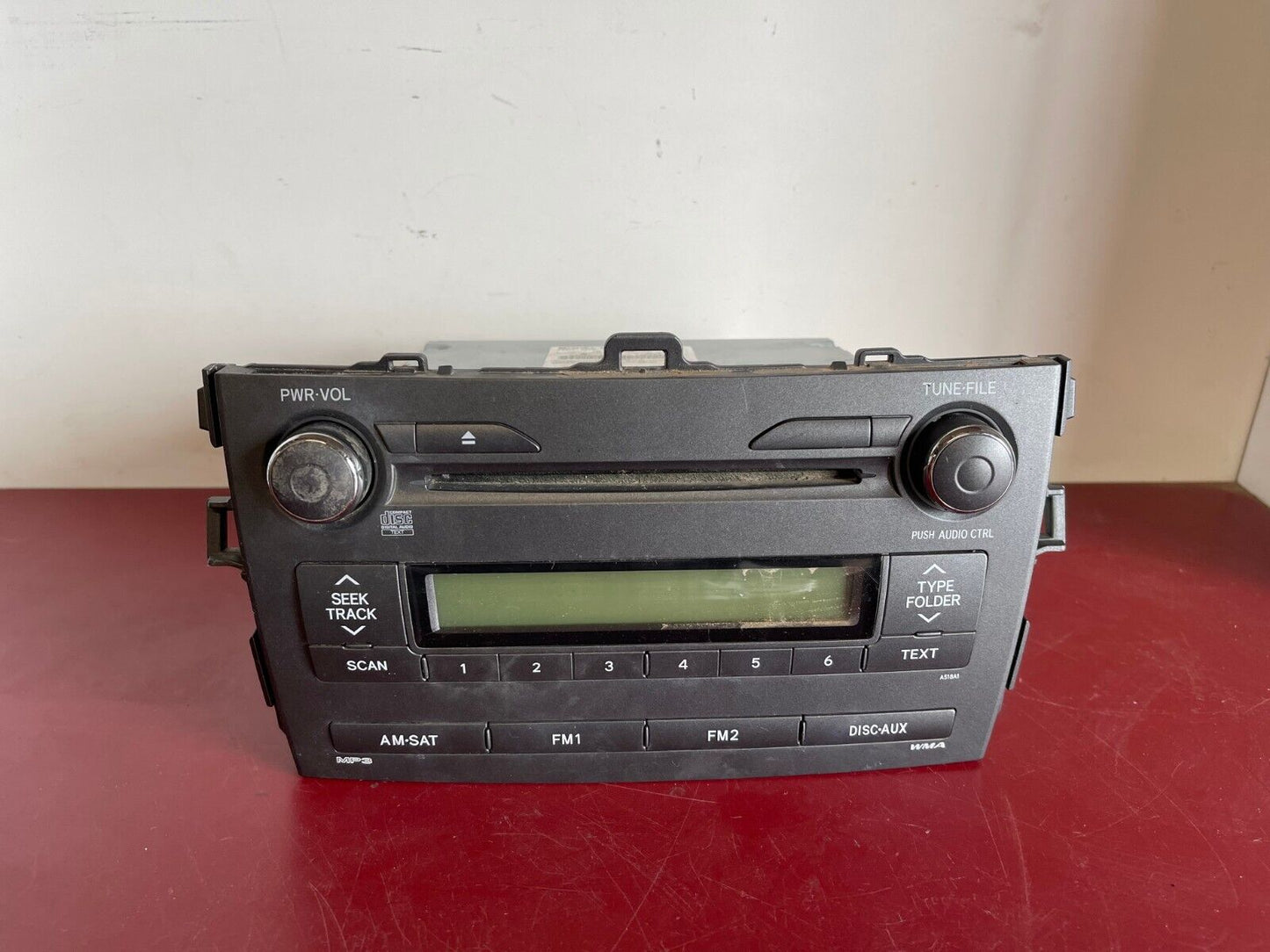 2009 TOYOTA COROLLA AUDIO RADIO STEREO CD PLAYER -86120-02800