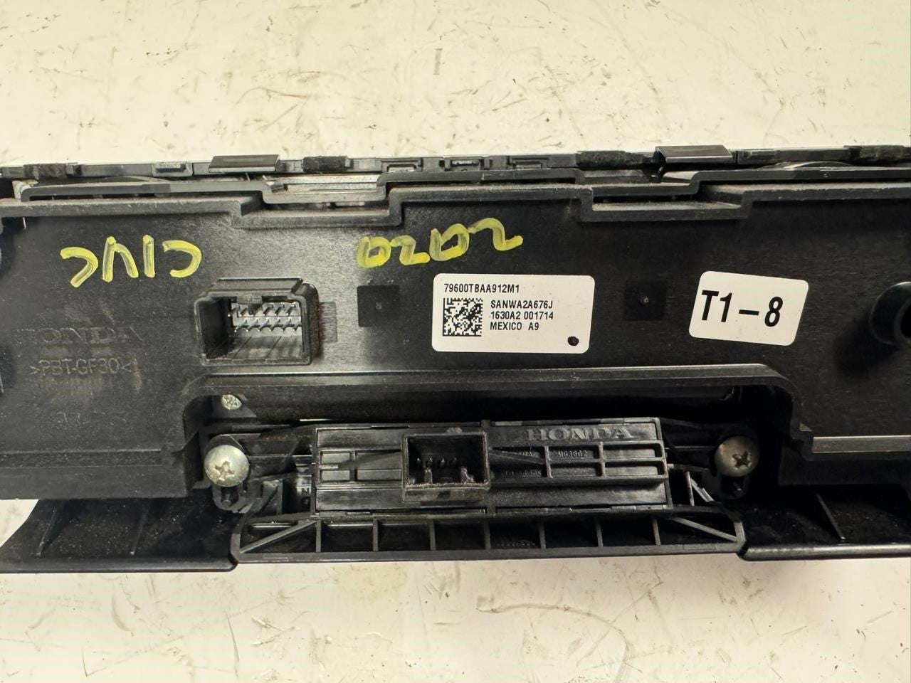 19-21 CIVIC AC Heater Climate Control Module  - 79600TBAA912M1