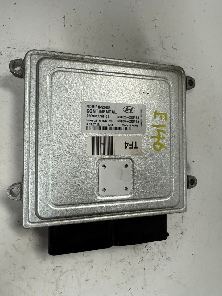 14-16 ELANTRA Engine Control Module Computer ECU - 39102-2EMB6; 39103-2EMB6