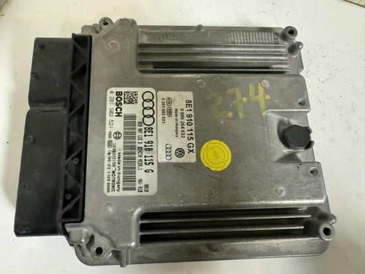 08-09 AUDI A4 Engine Control Module Computer ECU ECM PCM - 8E1 910 115 GX