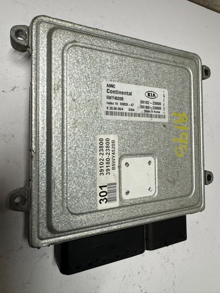 10 SOUL Engine Control Module Computer ECU - 39102-23800; 39180-23800