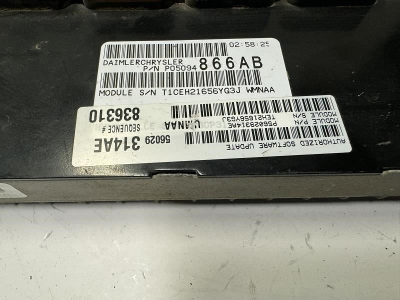 06 DODGE 1500 Engine Control Module Computer ECU ECM - P56029314AE; P05094866AB