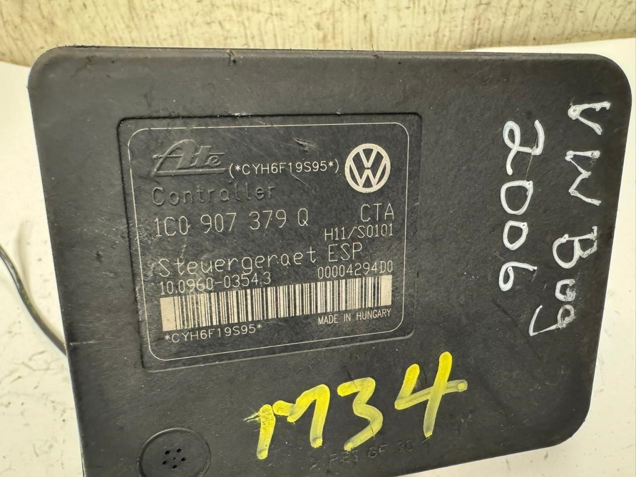 06-10 BEETLE ABS Pump Anti Lock Brake Module - 1J0 614 517 M